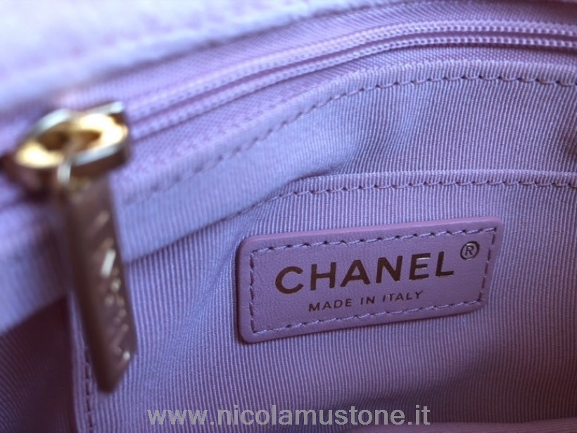 Original Kvalitet Chanel Fløjl Flap Taske 20cm Guld Hardware Forår/sommer 2022 Kollektion Lys Pink