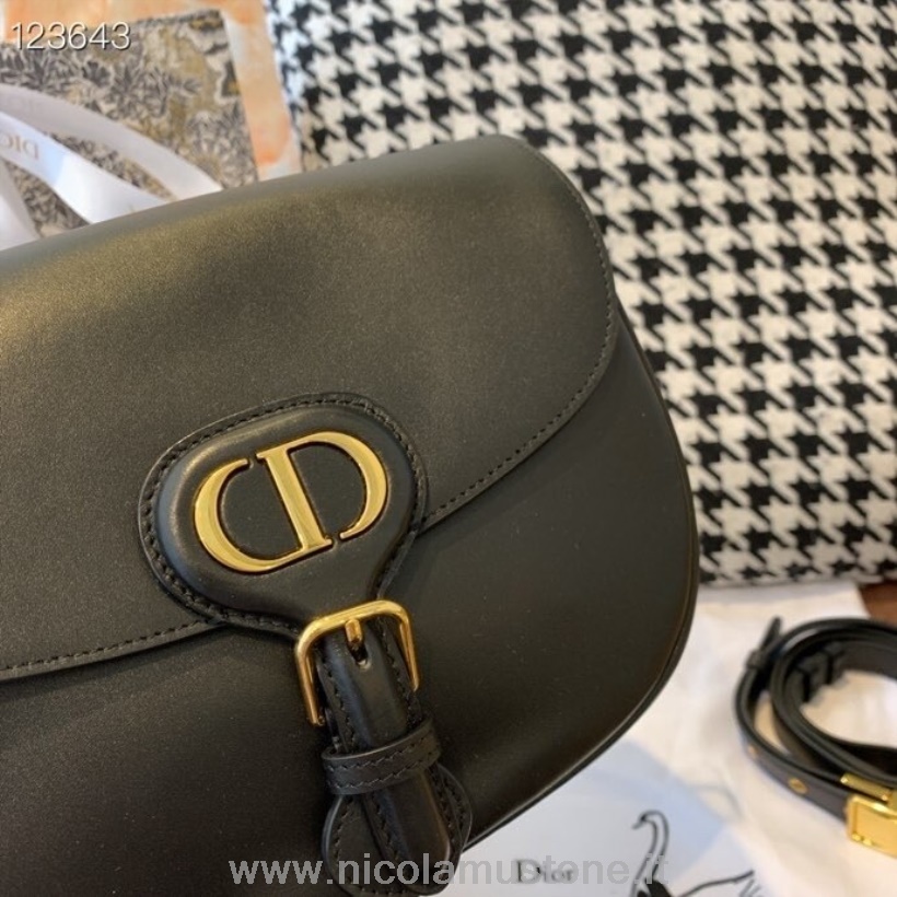 Qualità Originale Christian Dior Bobby Bag 22cm Pelle Di Vitello Hardware Oro Collezione Autunno/inverno 2020 Nero