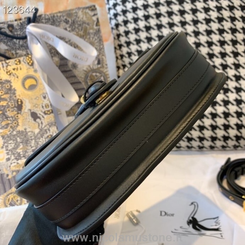 Qualità Originale Christian Dior Bobby Bag 22cm Pelle Di Vitello Hardware Oro Collezione Autunno/inverno 2020 Nero
