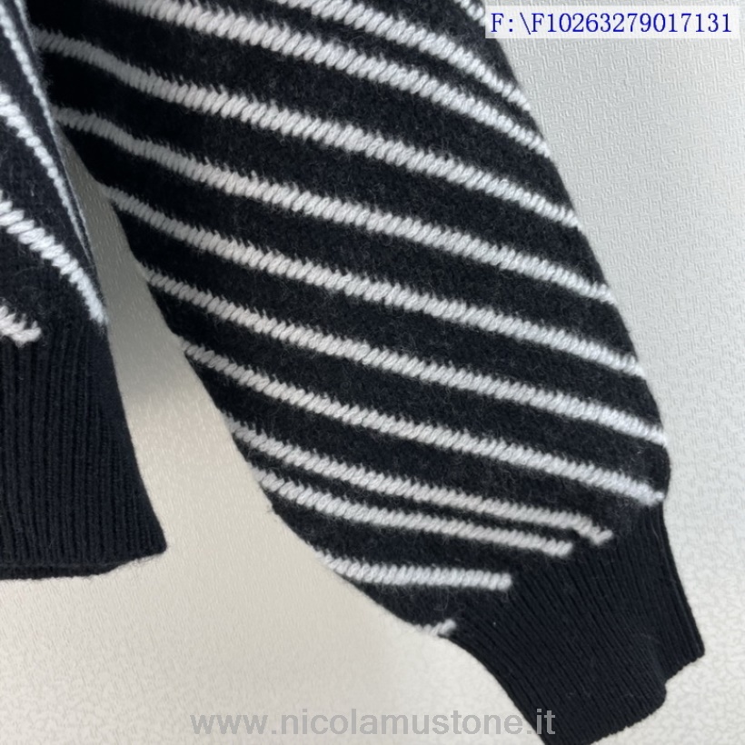 Original Qualität Chanel Wollpullover Pullover Mit Reißverschluss Herbst/winter Kollektion 2021 Schwarz