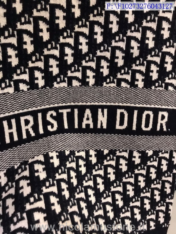 Christian Dior Schräger Schal Aus Kaschmir Herbst/winter Kollektion 2021 In Original Qualität Blau