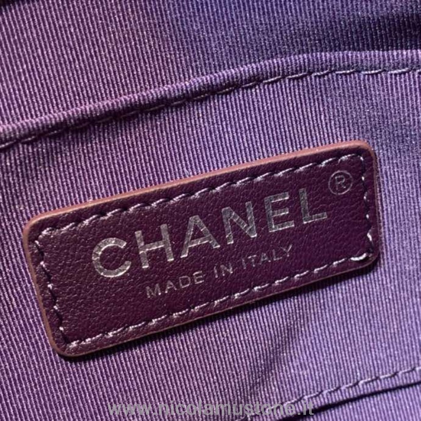 Chanel Ultra Matte Quadratische Minitasche As1784 18 Cm Kaviarleder Frühling/sommer 2020 Kollektion Lila In Originalqualität