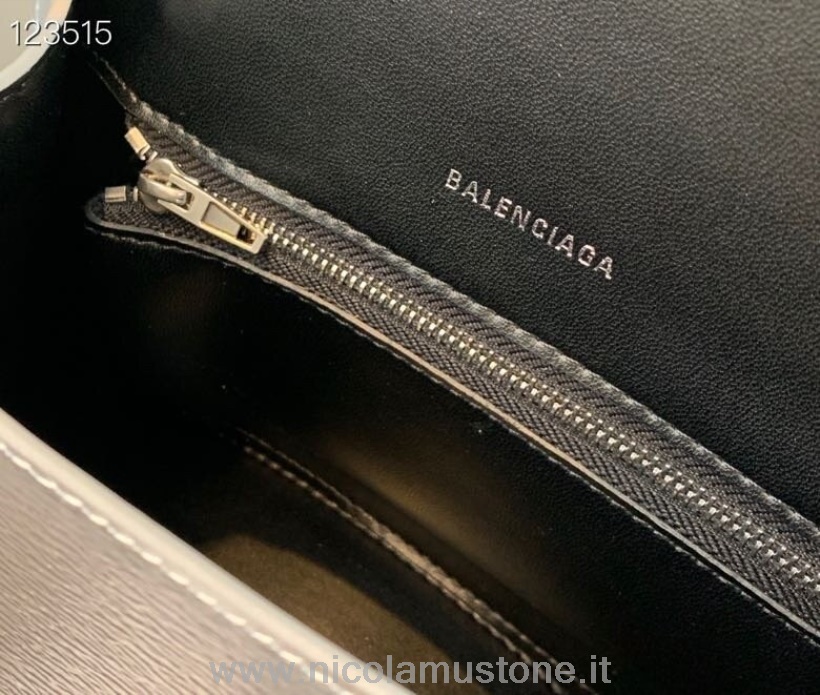 Balenciaga Sanduhr Tasche In Originalqualität 24cm Kalbsleder Gealterte Silberne Hardware Kollektion Herbst/winter 2020 Silber