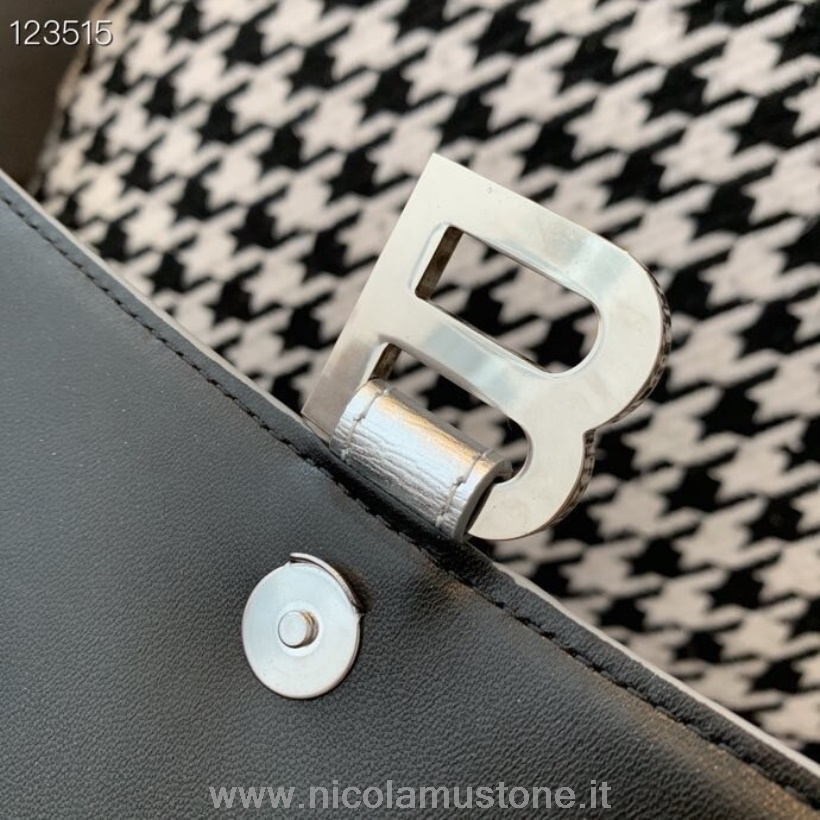 Balenciaga Sanduhr Tasche In Originalqualität 24cm Kalbsleder Gealterte Silberne Hardware Kollektion Herbst/winter 2020 Silber