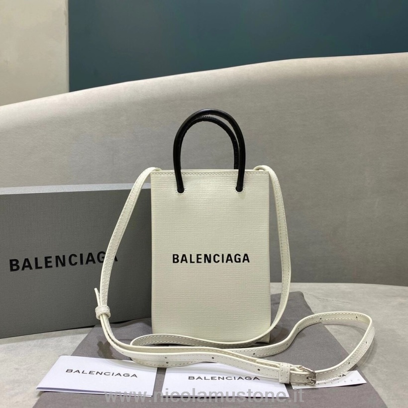 Balenciaga Xxs North South Tote Bag Herbst/winter Kollektion 2020 Weiß In Originalqualität