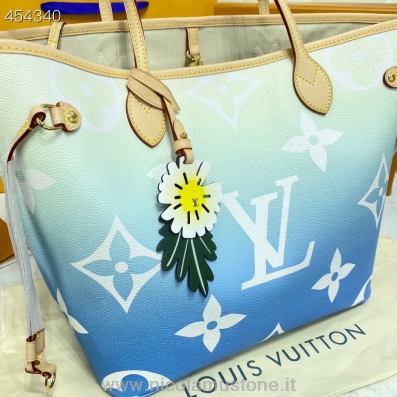 Original Qualität Louis Vuitton Neverfull Mm Tasche 32 Cm Monogram Canvas Frühjahr/sommer Kollektion 2021 M57688 Blau