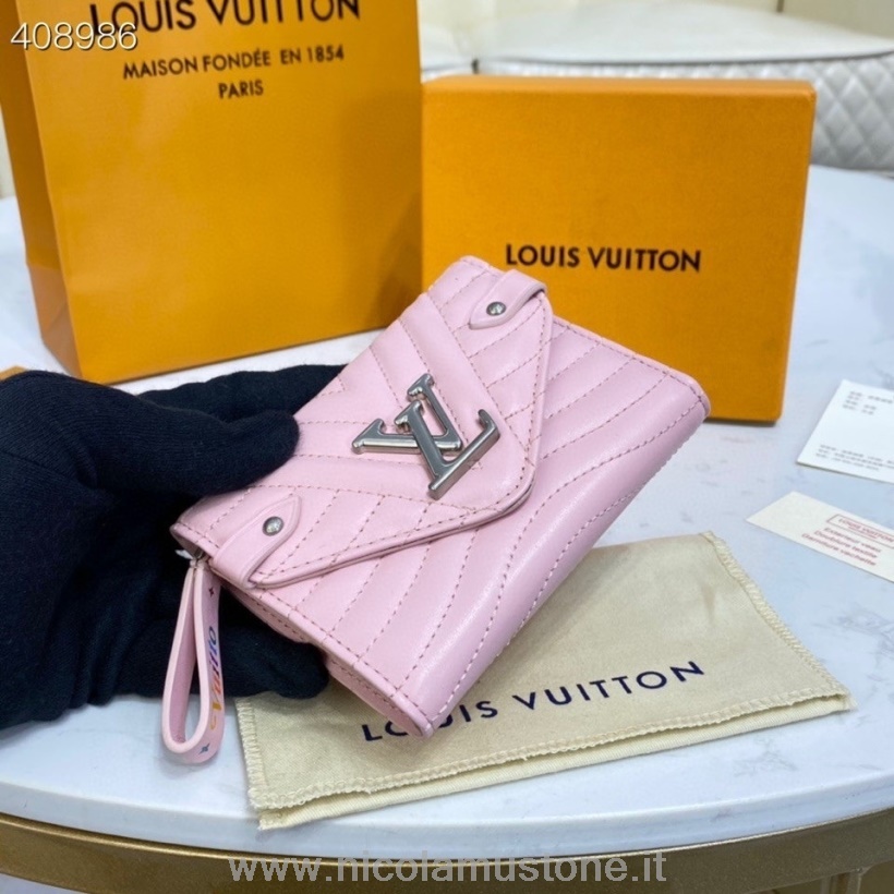 Original Qualität Louis Vuitton New Wave Compact Wallet 12cm Kalbsleder Kollektion Frühjahr/sommer 2021 M63730 Pink