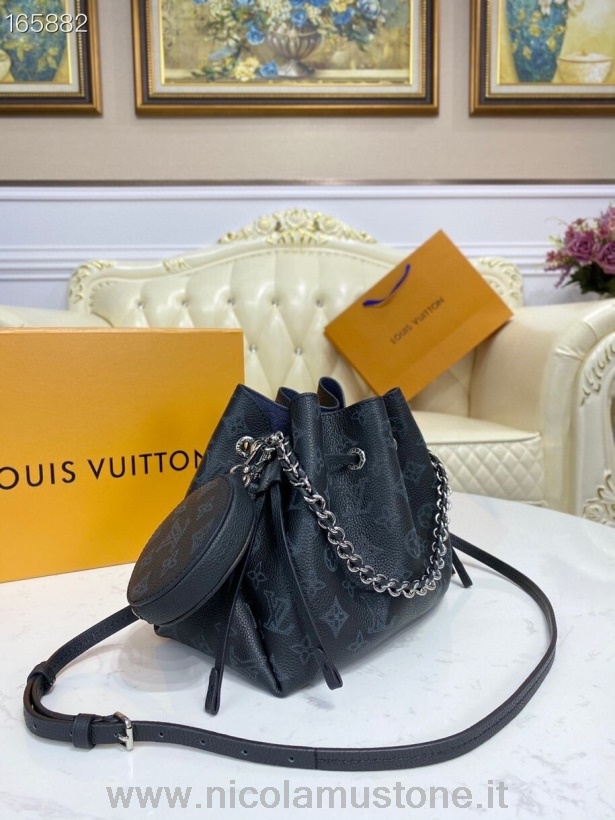 Original Qualität Louis Vuitton Bella Beuteltasche 22 Cm Mahina Kalbsleder Kollektion Herbst/winter 2020 M57070 Schwarz