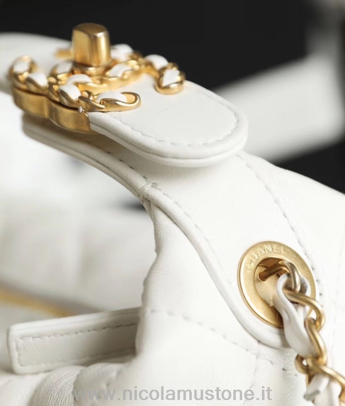 Original Qualität Chanel Hobo Bag 20cm Lammleder Leder Frühling/sommer Act 2 Kollektion 2020 Weiß