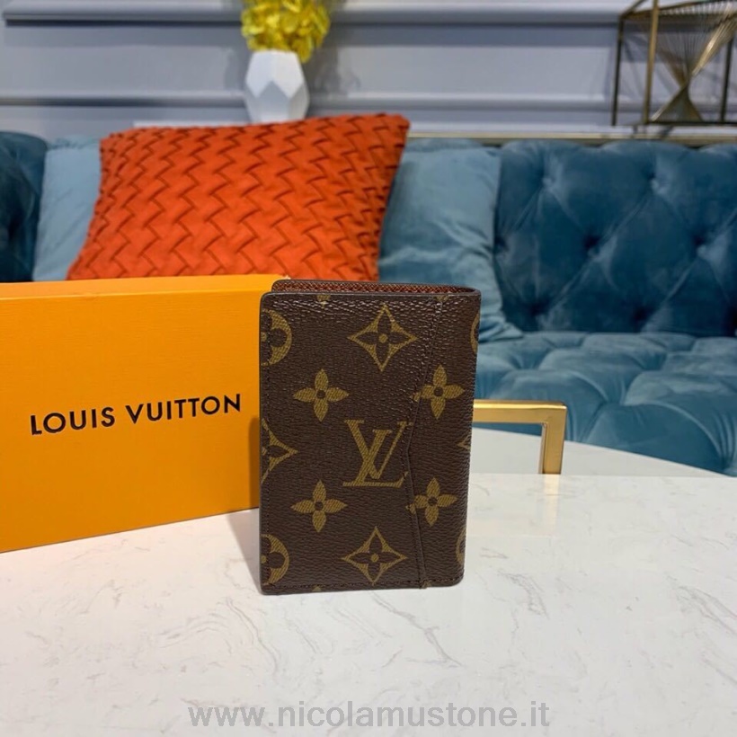 Louis Vuitton Pocket Organizer In Originalqualität 12 Cm Monogram Canvas Frühjahr/Sommer 2019 Kollektion M30301 Braun