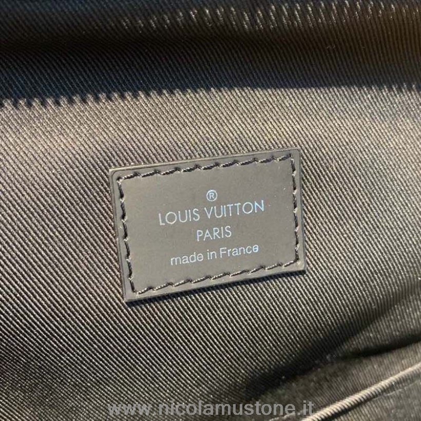 Original Qualität Louis Vuitton Avenue Sling Bag 32cm Damier Graphite Canvas Frühjahr/Sommer 2019 Kollektion N42424 Schwarz