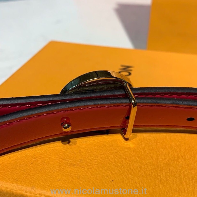 Original Qualität Louis Vuitton Runde Platte 20mm Wendbarer Gürtel Frühjahr/sommer Kollektion 2019 M0148w Pink
