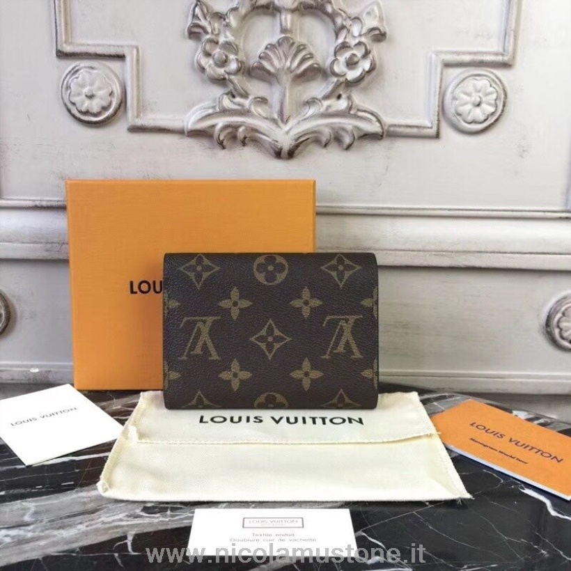 Louis Vuitton Victorine Brieftasche Monogram Canvas Frühjahr/sommer 2018 Kollektion M41938 Pfirsich In Originalqualität