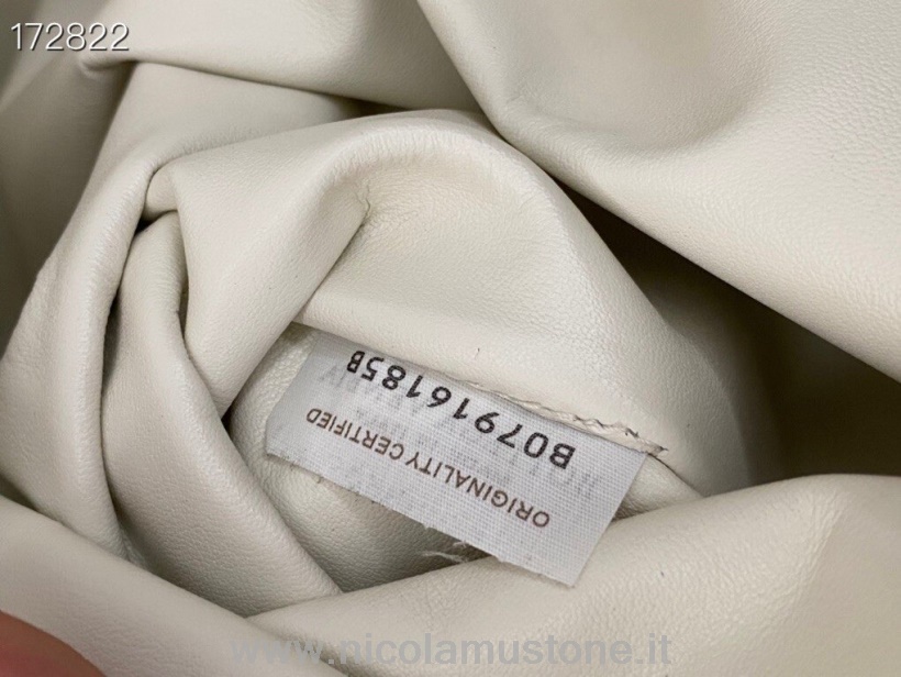 Bottega Veneta Beuteltasche 42cm 630348 Original Qualität Kalbsleder Frühjahr/Sommer 2021 Kollektion Weiß