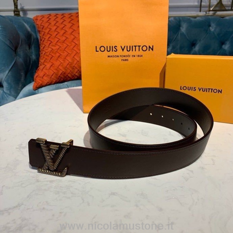 Originalqualität Louis Vuitton Mosaik 40 Gürtel Frühjahr/Sommer 2020 Kollektion M0164u Braun