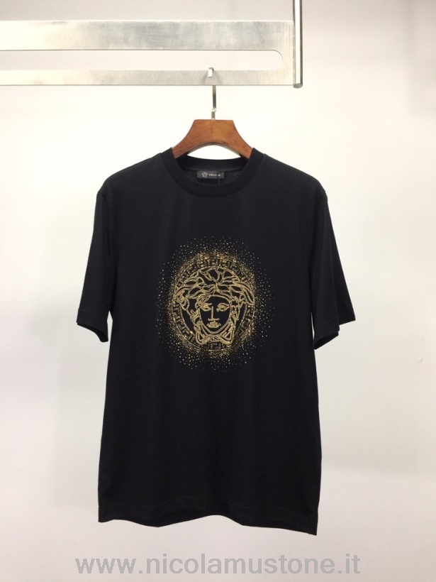 Versace Medusa Kurzarm T-Shirt Frühjahr/Sommer Kollektion 2022 Schwarz In Originalqualität