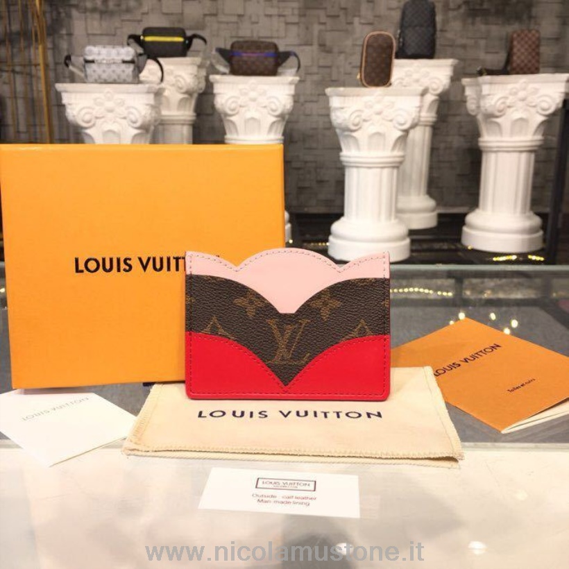 Louis Vuitton Kartenhalter Geldbörse Monogram Canvas Frühjahr/sommer 2018 Kollektion M61733 In Original Qualität Rot