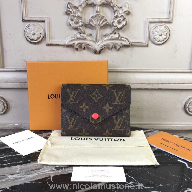 Louis Vuitton Victorine Brieftasche Monogram Canvas Frühjahr/sommer 2018 Kollektion M41938 Coquelicot In Originalqualität