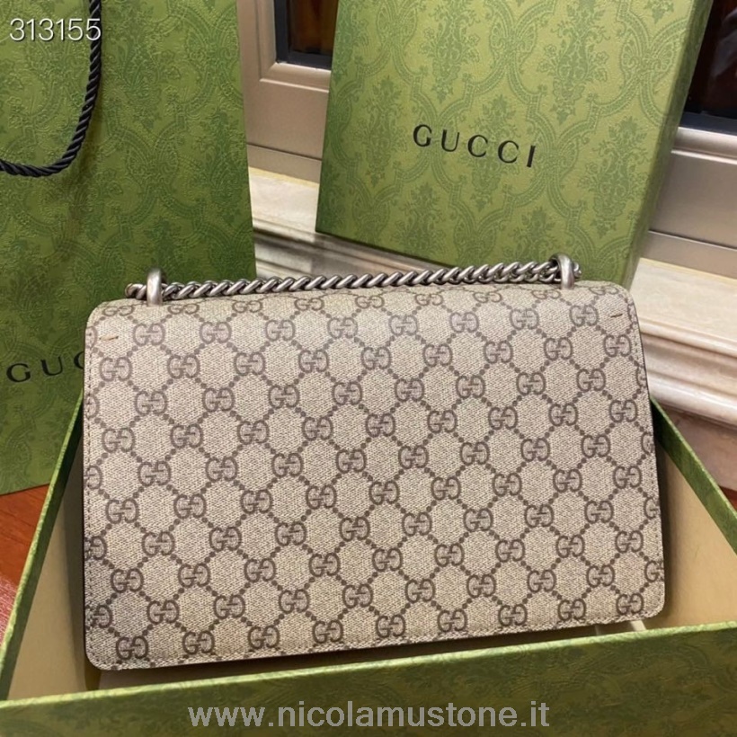 Qualità Originale Gucci Dionysus Borsa A Tracolla 28cm 400249 Pelle Vitello Collezione Primavera/estate 2022 Nero