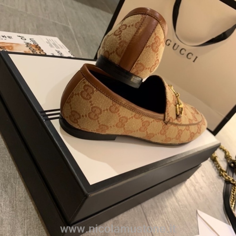 γνήσιας ποιότητας Gucci Brixton Loafers δέρμα μοσχαριού συλλογή μπεζ άνοιξη/καλοκαίρι 2020