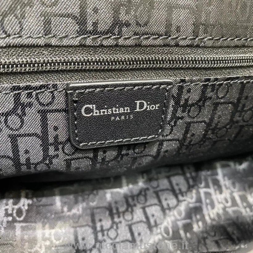 γνήσιας ποιότητας Christian Dior Punk Hardcore τσάντα 33cm από δέρμα μοσχαριού συλλογή φθινόπωρο/χειμώνας 2020 λευκό/μαύρο