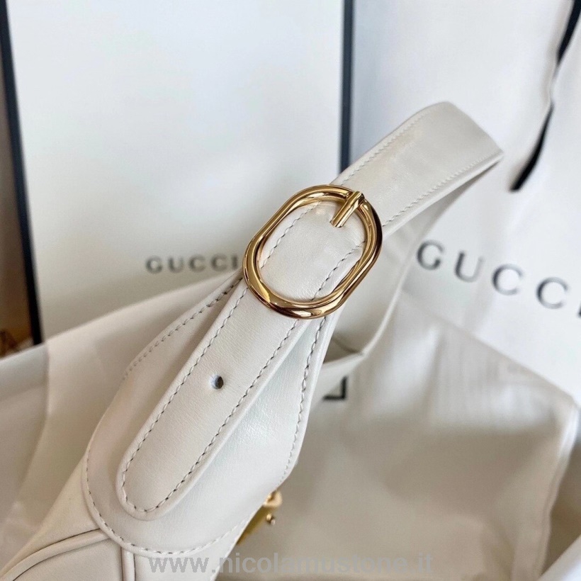 γνήσιας ποιότητας Gucci Vintage Jackie Hobo Bag 28cm δέρμα μοσχαριού συλλογή φθινόπωρο/χειμώνας 2020 λευκό