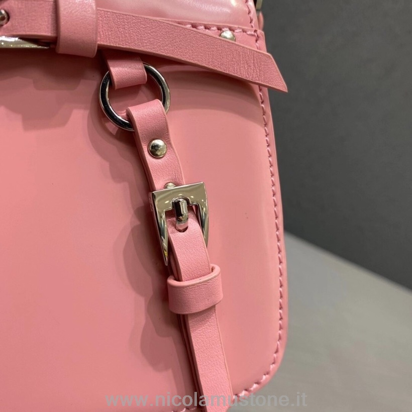 γνήσιας ποιότητας Vintage Punk τσάντα Christian Dior 30cm δέρμα μοσχαριού συλλογή φθινόπωρο/χειμώνας 2020 ροζ