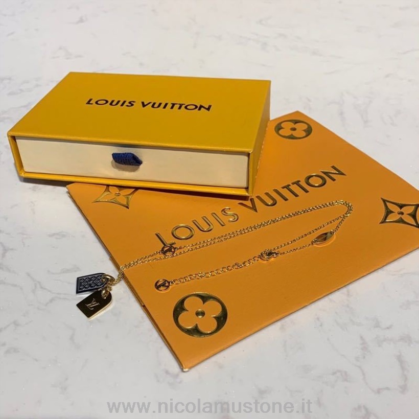 Κρεμαστό κολιέ αυθεντικής ποιότητας Louis Vuitton μονόγραμμα συλλογή άνοιξη/καλοκαίρι 2020 M61073 χρυσό