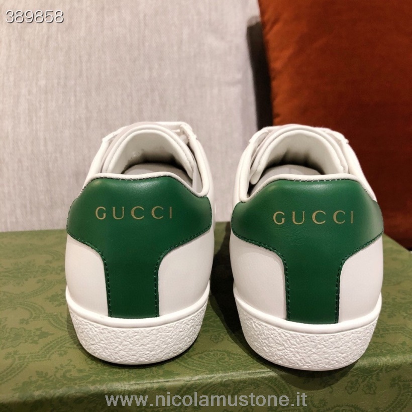 γνήσιας ποιότητας Gucci X Disney Daffy Duck Web Ace Sneakers από δέρμα μοσχαριού συλλογή φθινόπωρο/χειμώνας 2021 λευκό