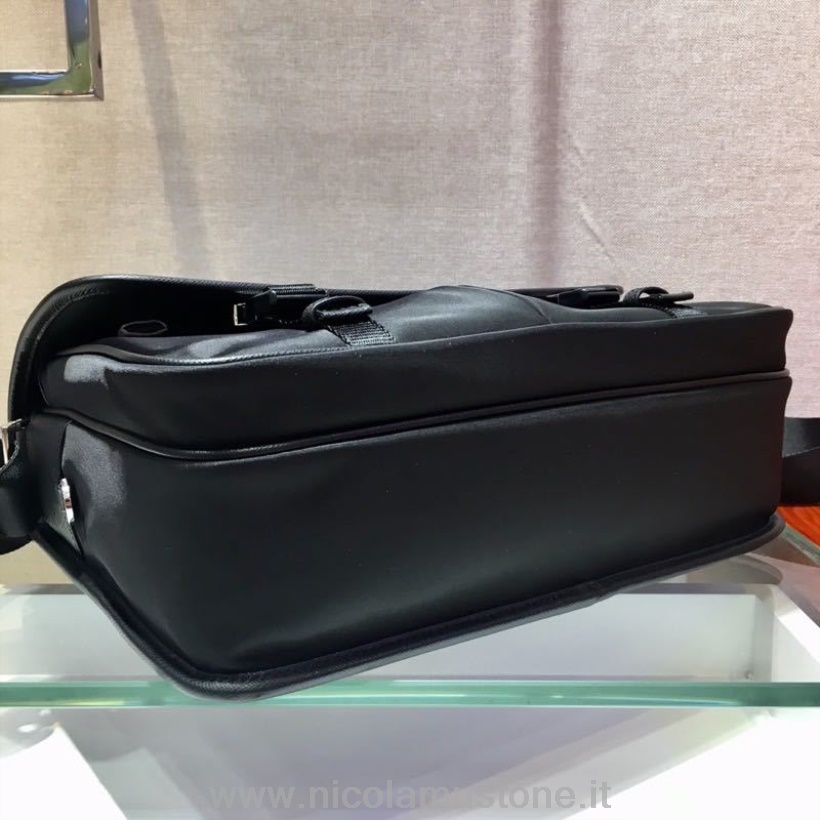 γνήσιας ποιότητας Prada κάμερα νάιλον τσάντα χιαστί 32cm 2vd768b συλλογή άνοιξη/καλοκαίρι 2020 μαύρο