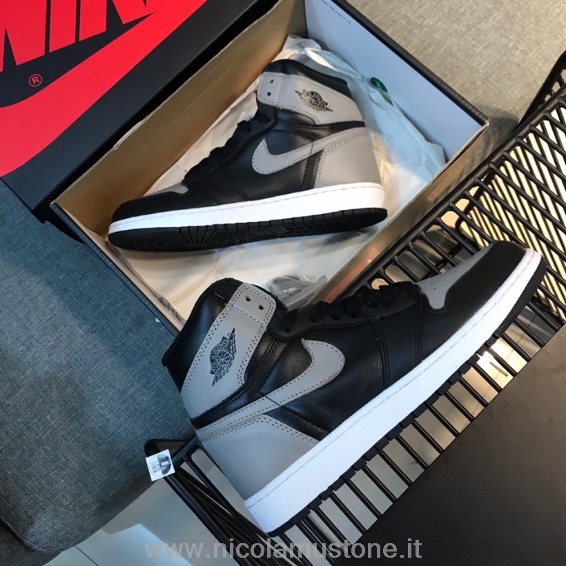 γνήσιας ποιότητας Nike Air Jordan 1 ρετρό Aj1 X Banned Gs ανδρικά αθλητικά παπούτσια μαύρο/γκρι