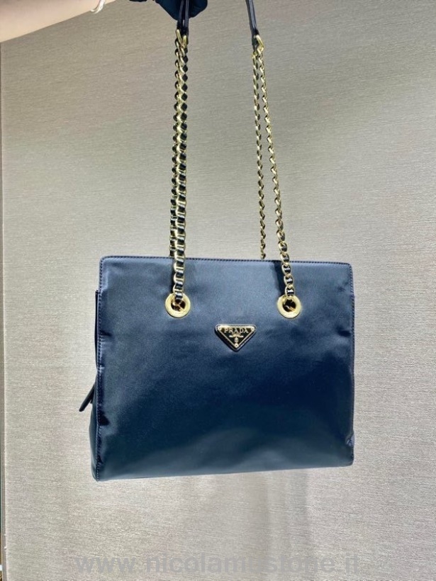 αρχικής ποιότητας Prada Vintage τσάντα 30cm 1bd631 δέρμα μοσχαριού συλλογή άνοιξη/καλοκαίρι 2022 μαύρο