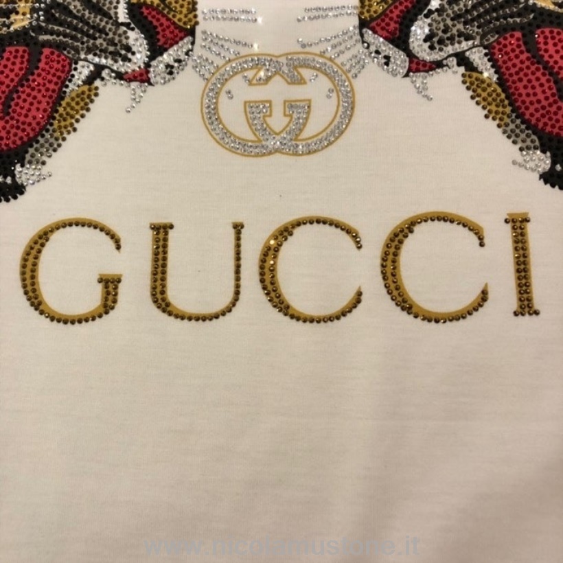 γνήσιας ποιότητας Gucci σεληνιακό έτος τίγρης κοντομάνικο μπλουζάκι άνοιξη/καλοκαίρι 2022 συλλογή λευκό