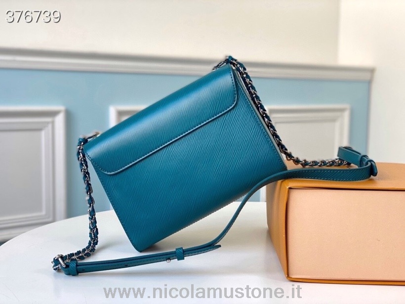 γνήσιας ποιότητας Louis Vuitton Twist Mm τσάντα 24cm Epi καμβά δέρμα άνοιξη/καλοκαίρι 2021 συλλογή M50282 Teal