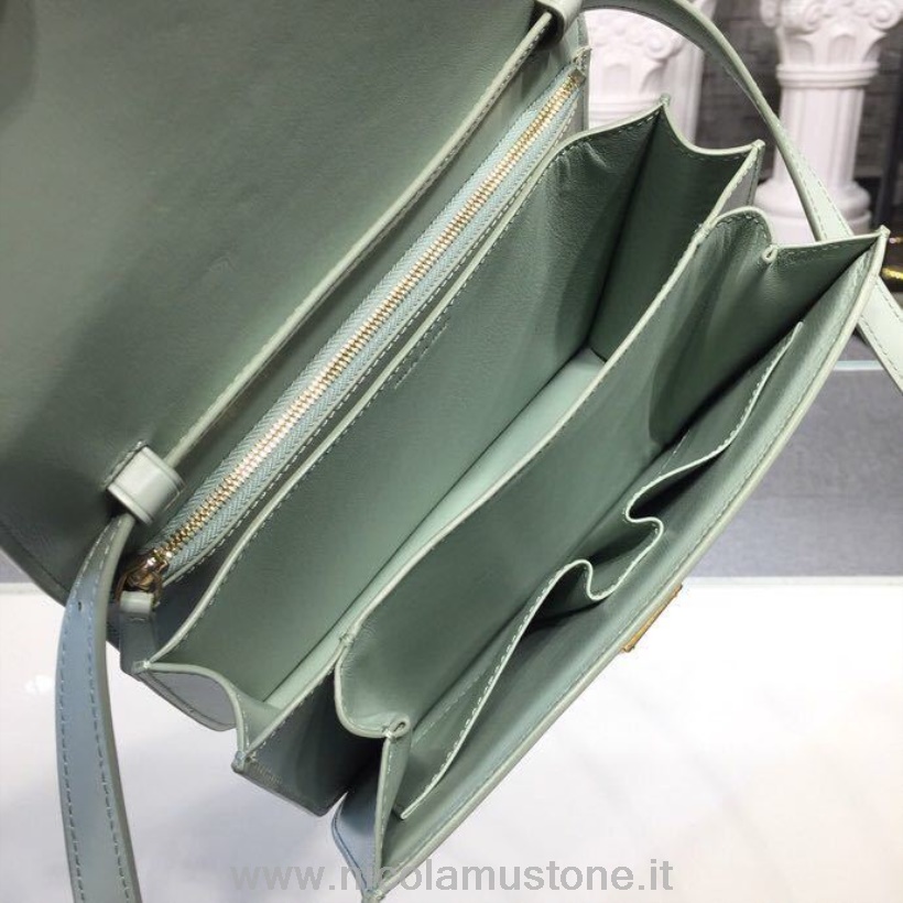 γνήσιας ποιότητας Celine Classic κουτί τσάντα 24cm λεία δέρμα μοσχαριού συλλογή παστέλ πράσινη άνοιξη/καλοκαίρι 2018