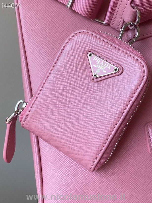 Γνήσιας ποιότητας Prada Galleria Mini Tote Bag 22cm Saffiano Leather Rose Pink