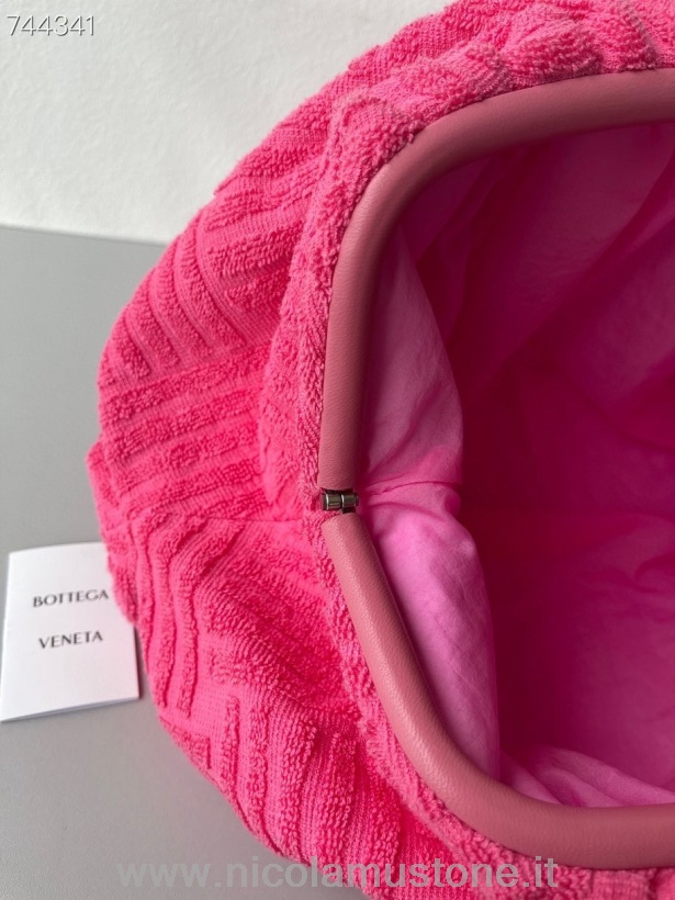 γνήσιας ποιότητας Bottega Veneta Soft Pouch Bag 38cm συλλογή φθινόπωρο/χειμώνας 2021 ζεστό ροζ