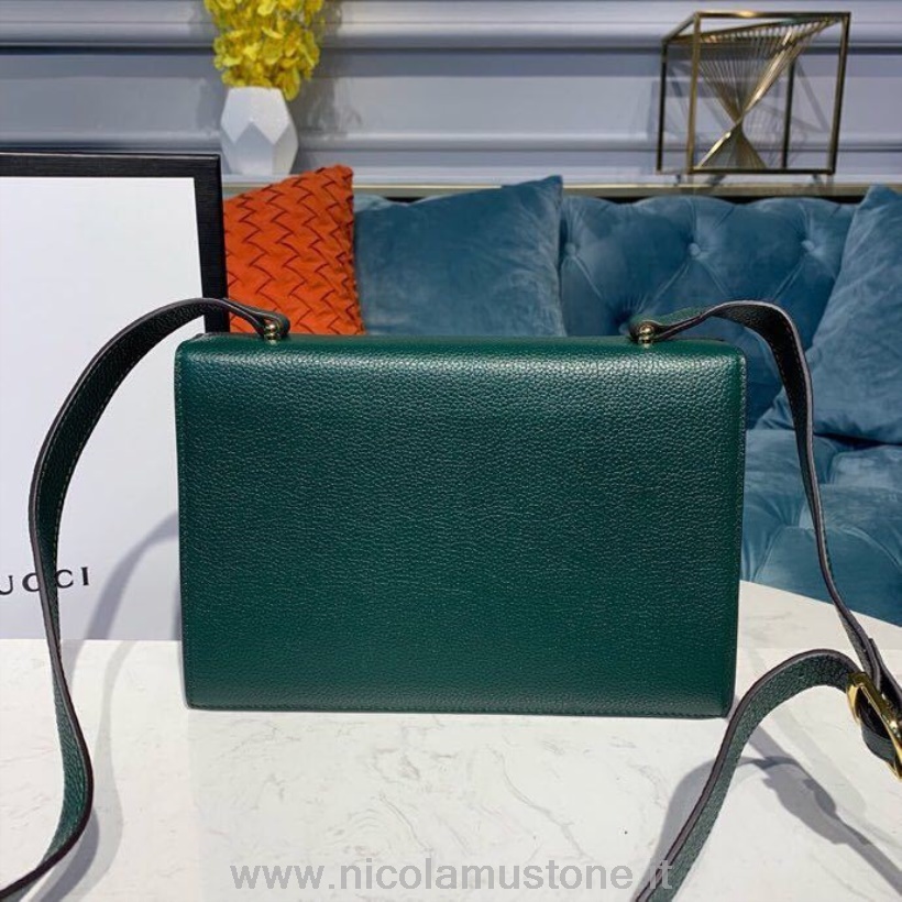 γνήσια ποιότητα τσάντα ώμου Gucci Zumi 26cm 576388 κοκκώδες δέρμα μοσχαριού συλλογή Pre-fall/winter 2019 σκούρο πράσινο