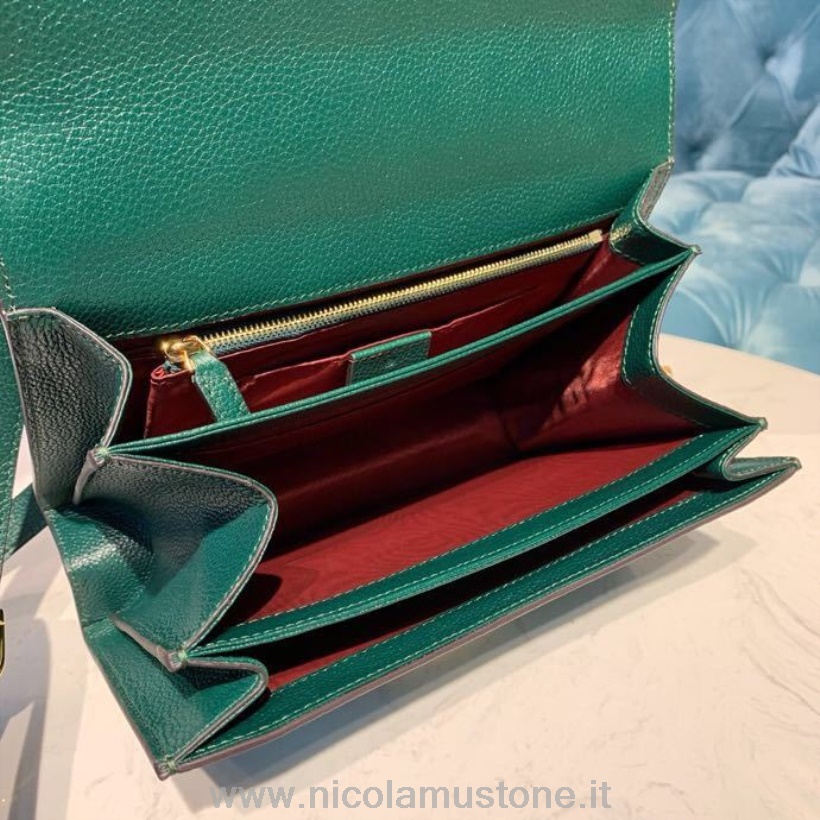 γνήσια ποιότητα τσάντα ώμου Gucci Zumi 26cm 576388 κοκκώδες δέρμα μοσχαριού συλλογή Pre-fall/winter 2019 σκούρο πράσινο