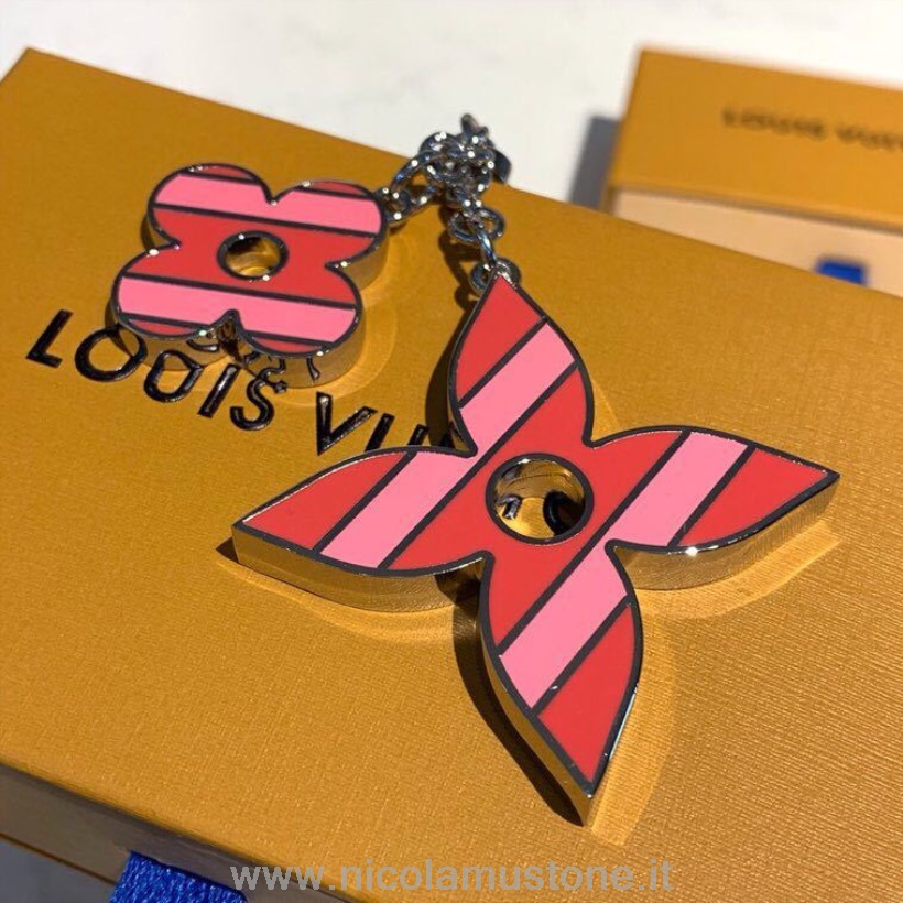 αρχική Louis Vuitton ποιότητας γοητεία τσάντα και το κλειδί της άνοιξης κατόχου / καλοκαίρι 2019 συλλογή ανοιχτό ροζ / σκούρο ροζ