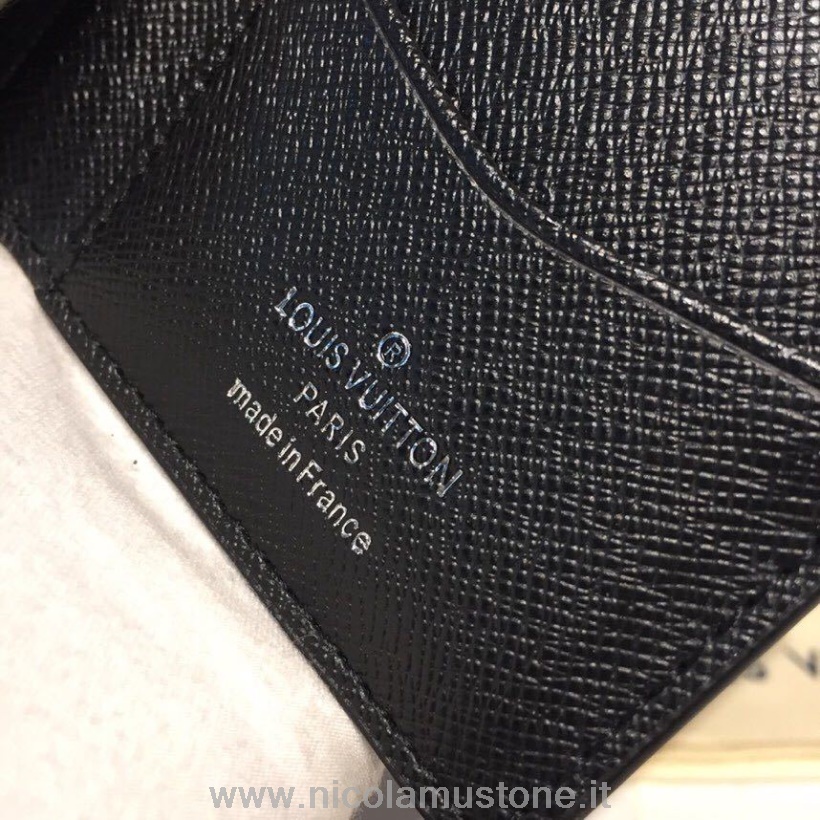 αρχικής ποιότητας Louis Vuitton Organizer τσέπης 12cm Damier Graphite Pixel καμβάς άνοιξη/καλοκαίρι 2019 συλλογή N60159 μπλε