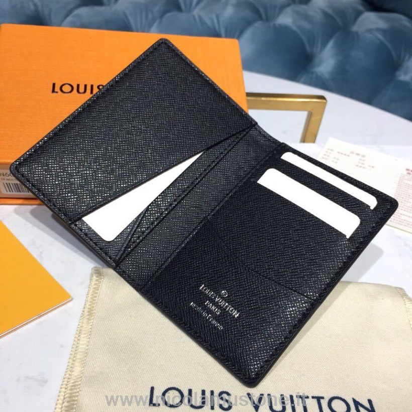 αρχικής ποιότητας Louis Vuitton Organizer τσέπης 12cm Damier Graphite Pixel καμβάς άνοιξη/καλοκαίρι 2019 συλλογή N60159 πράσινο