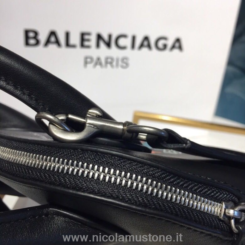 αρχικής ποιότητας Balenciaga Ville Xxs You Are The World Bag 18cm συλλογή άνοιξη/καλοκαίρι 2019 μαύρη
