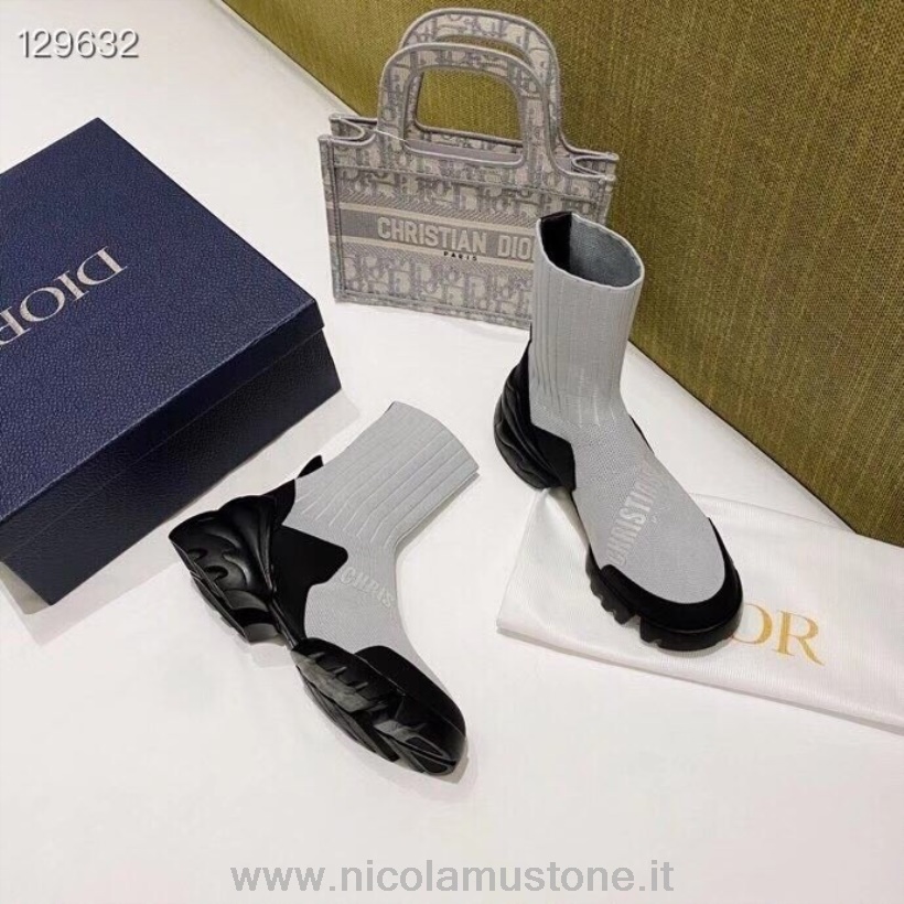 γκρι συλλογή τεχνικών πλεκτών Sneakers Christian Dior γνήσιας ποιότητας φθινόπωρο/χειμώνας 2020