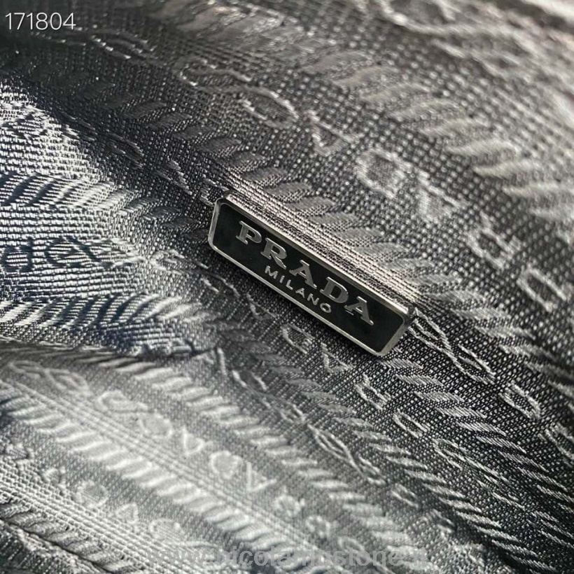 αρχικής ποιότητας γούνα Prada Shearling Re-edition 2000 Hobo τσάντα ώμου 22cm 6620 συλλογή φθινόπωρο/χειμώνας 2020 μαύρο