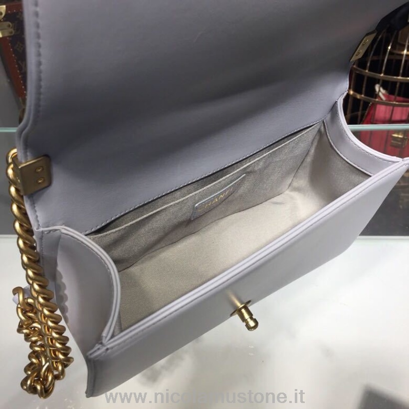 αρχικής ποιότητας Chanel Chevron Leboy τσάντα 25cm δέρμα αρνιού χρυσό υλικό άνοιξη/καλοκαίρι 2018 πράξη 1 συλλογή λευκό