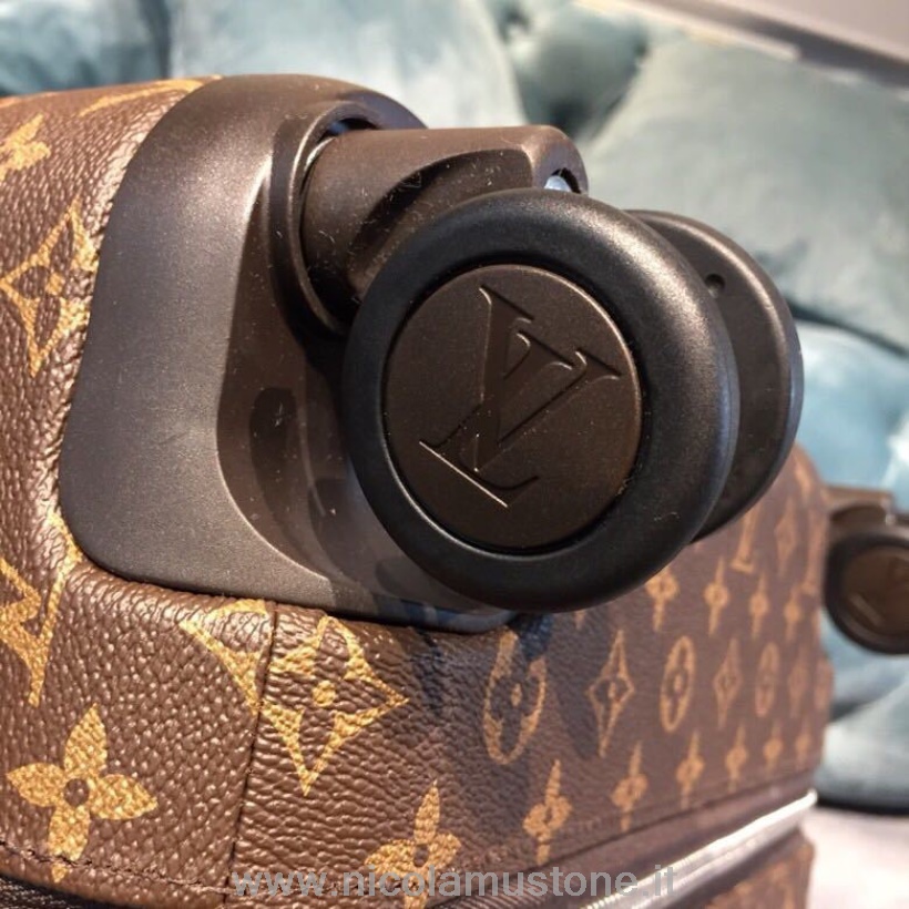 αρχικής ποιότητας Louis Vuitton Horizon 55 καροτσάκι αποσκευών μονόγραμμα καμβάς συλλογή άνοιξη/καλοκαίρι 2019 M23203 καφέ