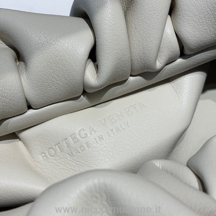 γνήσιας ποιότητας Bottega Veneta The Shoulder Pouch τσάντα κρουασάν 40cm ελαστικό δέρμα μοσχαριού χρυσό υλικό συλλογή Blanco άνοιξη/καλοκαίρι 2020