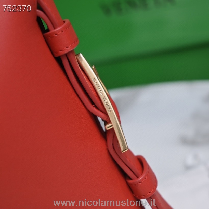 γνήσιας ποιότητας Bottega Veneta τσάντα κούνιας 35cm 7582 δέρμα μοσχαριού συλλογή φθινόπωρο/χειμώνας 2021 κόκκινο