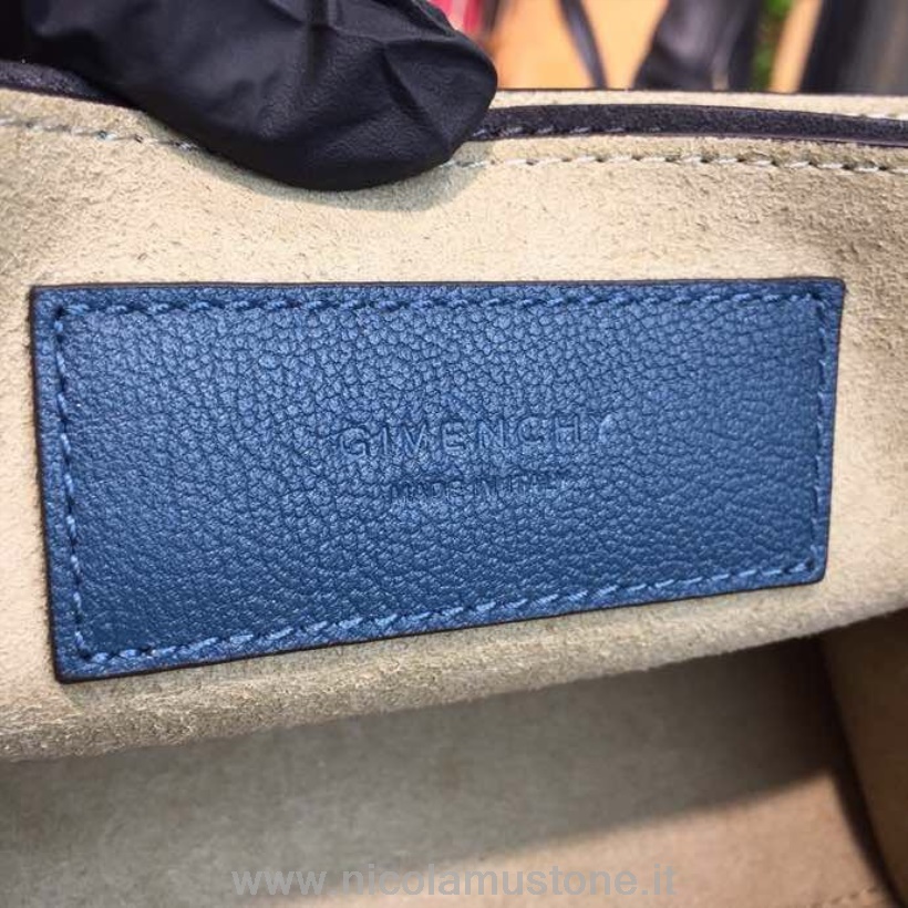 γνήσιας ποιότητας τσάντα ώμου Givechy Gv3 22cm με κόκκους δέρμα μοσχαριού συλλογή άνοιξη/καλοκαίρι 2018 μπλε